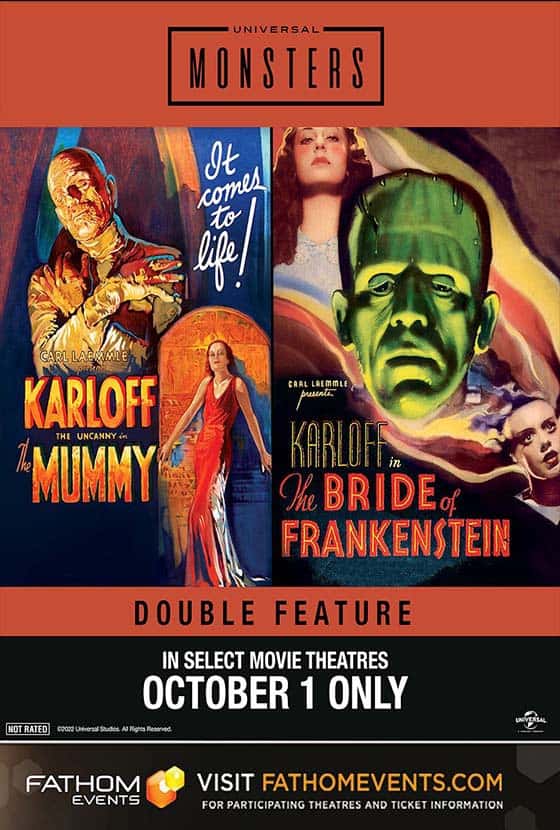 The Mummy & The Bride of Frankenstein Dble Feature poster image
