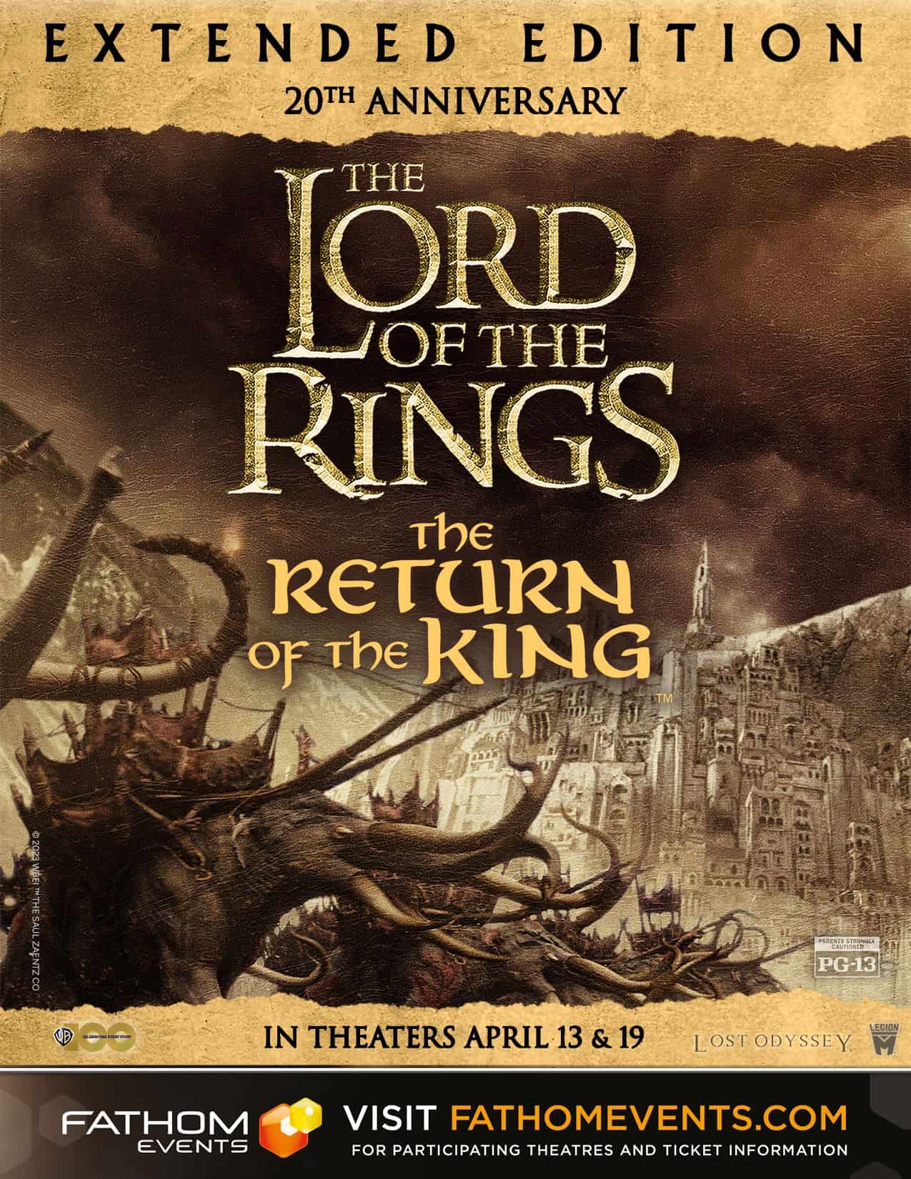 Lord Of The Rings: The Return Of The King' Returns To Theaters After 20  Years — CultureSlate