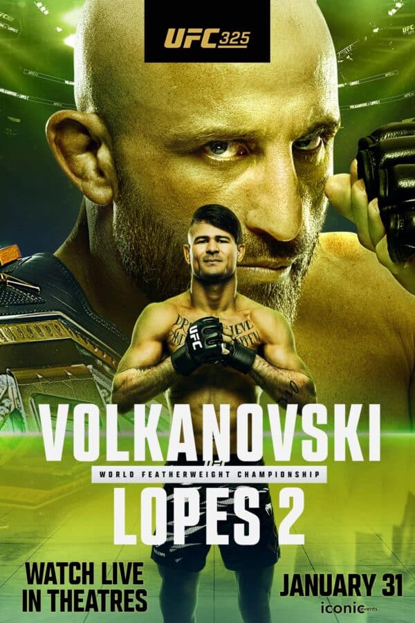 UFC 325: Volkanovski vs. Lopes 2 poster image