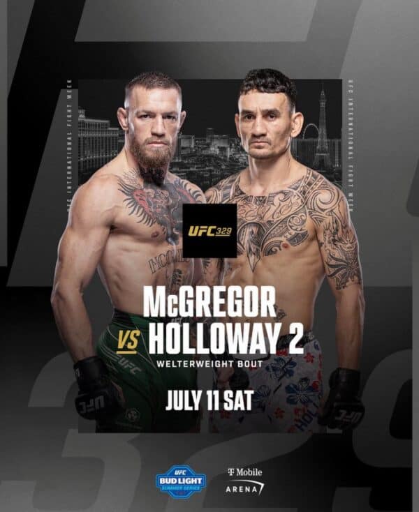 UFC 329: McGregor vs Holloway 2 poster image